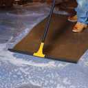 Floor Squeegee for Concrete, 30'' Large Rubber Broom for Tile, 59'' Long Handle Heavy Duty Water Wiper for Garage, Deck