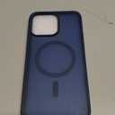 SUPFINE Magnetic for iPhone 16 Pro Max Case (Compatible with MagSafe) (Military Grade Drop Protection) Translucent Matte with Anti-Fingerprint Phone Case, Navy Blue