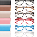 6 Pack Reading Glasses for Women, Reading glasses men, Blue Light Blocking Readers, Computer eye glasses, Cheaters, +2.5 