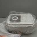 20Lbs Airtight Rice Container with Flip Lid, Stainless Steel Food Storage Container with Date Tracker, Measuring Cup and Spoon, 10L Portable Kitchen Pantry Bin for Flour Grain Sugar - Silver