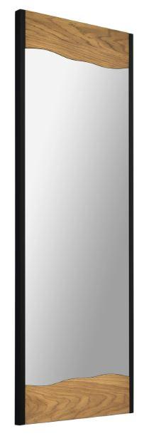 1x30x40 Accent Mirror Wood and Metal Finish