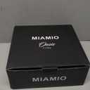 MIAMIO  15 oz Coffee Mugs/Mug Set of 4 - Ceramic Mug for Coffee, Latte, Cappuccino, and Tea - Oasis Collection (Black)