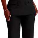 Women 2 Piece Suit Set Sleeveless Casual Business Pants Suiting Two Piece Outfit Professional Office Work Pantsuits Set,medium