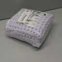 TYUU Waffle Bath Mat, Boho Bathroom Rugs Non Slip Washable Super Absorbent Quick Dry Cute Bath Mat Farmhouse Bathroom Decor, 30''x20'' Lavender Cream