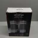 Outdoor Light Fixture,Modern Outdoor Wall Light,Black Exterior Wall Sconce,Waterproof Outside Porch Lights For House,Garage,Include 2*7W Led Bulbs 12.8 Inches 2-Tier Front Porch Light 2 Packs