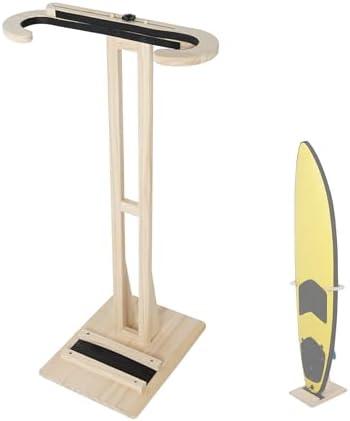 HIKULA Surfboard Stand Racks, Indoor Display Stand Shortboard and Longboard Organizer Floor-Standing Design, Storage & Display for Surfboard and Skimboard