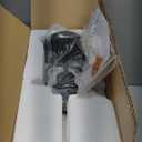 Flush Mount Ceiling Light Fixture < Bulb NOT Included >, Black Metal Frame Ceiling Light Fixture with Seeded Glass, Farmhouse Light Fixture for Kitchen Island Entryway Porch Foyer