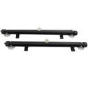 XYWHPGV 2pcs Black Retractable Perforated Car Side Window Sun Shade Roller Protector