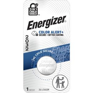 Energizer 2032 Batteries (6 Pack), 3V Lithium Coin Batteries with 3-in-1 Child Shield