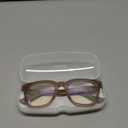 Madison Avenue Blue Light Blocking Glasses Oversized Fashion Blue Light Glasses for Women Anti Eyestrain & UV Protection Computer Eyeglasses (Milk Grey Brown)