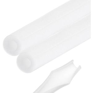 2pcs Pipe Insulation Foam Tube 1-3/16" ID x 2-3/8" OD 3ft Heat Preservation Foam Pipes [for Copper Water Pipe Freeze Protection] - 30mmx60mm/White