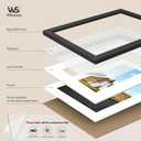 18x24 Poster Frame , Black Wood, Gallery Wall Frames Set of 5