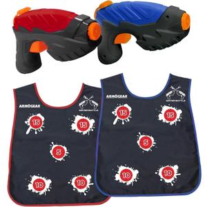 ArmoGear Water Guns & Water Activated Vests | Summer Outdoor or Backyard Water Toy for Teen Kids | Great Outdoor Play Fun Toy for Kids Boys & Girls | Water Activated Vest Set Ages 8 Year + ArmoGear Water Guns & Water Activated Vests | Summer Outdoor or Backyard Water Toy for Teen Kids | Great Outdoor Play Fun Toy for Kids Boys & Girls | Water Activated Vest Set Ages 8 Year +