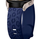 Getino Leopard Engraved Bands Compatible with Samsung Galaxy Watch 7 6 5 4 Band 40mm 44mm Band, Samsung Watch 6 Classic 43mm 47mm, Galaxy 5 Pro 45mm, 4 Classic 42mm 46mm, 20mm Watch Strap for Women 2 Pack