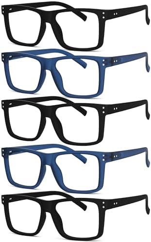 Eyekepper 3-pack Oversized Reading Glasses Square Large Frame Readers for Men and Women +2.25