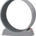 31.5" Cat Exercise Wheel for Indoor Cats, Silent Cat Treadmill with Safety Lock, Running Wheel with Removable Scratch Pad & Teaser Toy for Cat Fitness and Play, Gray