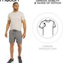 Motion Men's Slim Fit Tee Active Performance and Everyday Super Soft Stretchable T-Shirt (S-XL) (L)