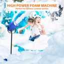 Foam Machine for Party, Party Foam Machine with Water Tank, Foam Cannon for Garden, Pool, Indoor, Birthdays, Celebrations, and Backyard Events (Blue)