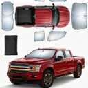 Front Rear Side Window Covers for Ford F-150 2015-2020 6 PCS Sunshade