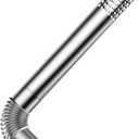 Ranein 4" OD Stainless Steel Tankless Water Heater Vent Pipe Kit, includes Elbow, 23.6" Horizontal Perforated Termination Pipe, and Chimney Rain Cap