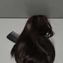 Isaic Hair Toppers for Women with Thinning Hair, 24 Inch Synthetic Clip in Topper Hair Extensions with Adjustable Band, Layered Wiglet Adds Volume and Natural Coverage (Dark Brown)