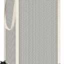 STORAGE MANIAC Laundry Hamper with Wheels, 90L (23.7 Gal) Large Tall Rolling Laundry Basket with Removable and Washable Liner Bag, Aesthetic Dirty Clothes Hamper for College, Dorm, Off-white (16.9" x 12.2" x 29.5")