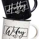 Wedding Gifts for Couples 2026, Wifey Hubby Mugs Set of 2 Coffee Mug 10 Ounce, Bridal Shower Gift, Mr and Mrs Coffee Mug Set, Couples Gift for Bride Groom, Valentine's Day Gifts