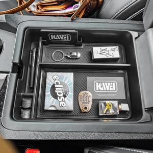 Center Console Organizer Compatible with Honda Pilot 2023 2024 2025 and Ridgeline/Passport 2024 2025 2026 Interior Accessories Insert Armrest Storage Box Tray, Black