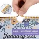 8 x 2026 Wall Calendar Flowers, Calendar 2026-2027, 18 Month, January 2026 to June 2027, Spiral Bound Hanging Calendars, 14.5" x 11.5" Large Print, Floral