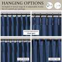 Navy Blue Sheer Curtains 45 Inches Long for Kitchen Set of 2 Panels Pinch Pleat Back Tab Light Airy Linen Cafe Tier Soft Dark Blue Short Curtains for Small Windows Bathroom Basement 40x45 Inch Length