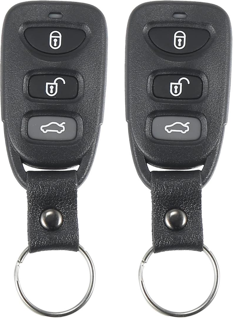 X AUTOHAUX 2pcs 4 Button Car Keyless Entry Remote Control Key Fob for Kia Forte 2010 2011 2012 2013 PINHA-T008