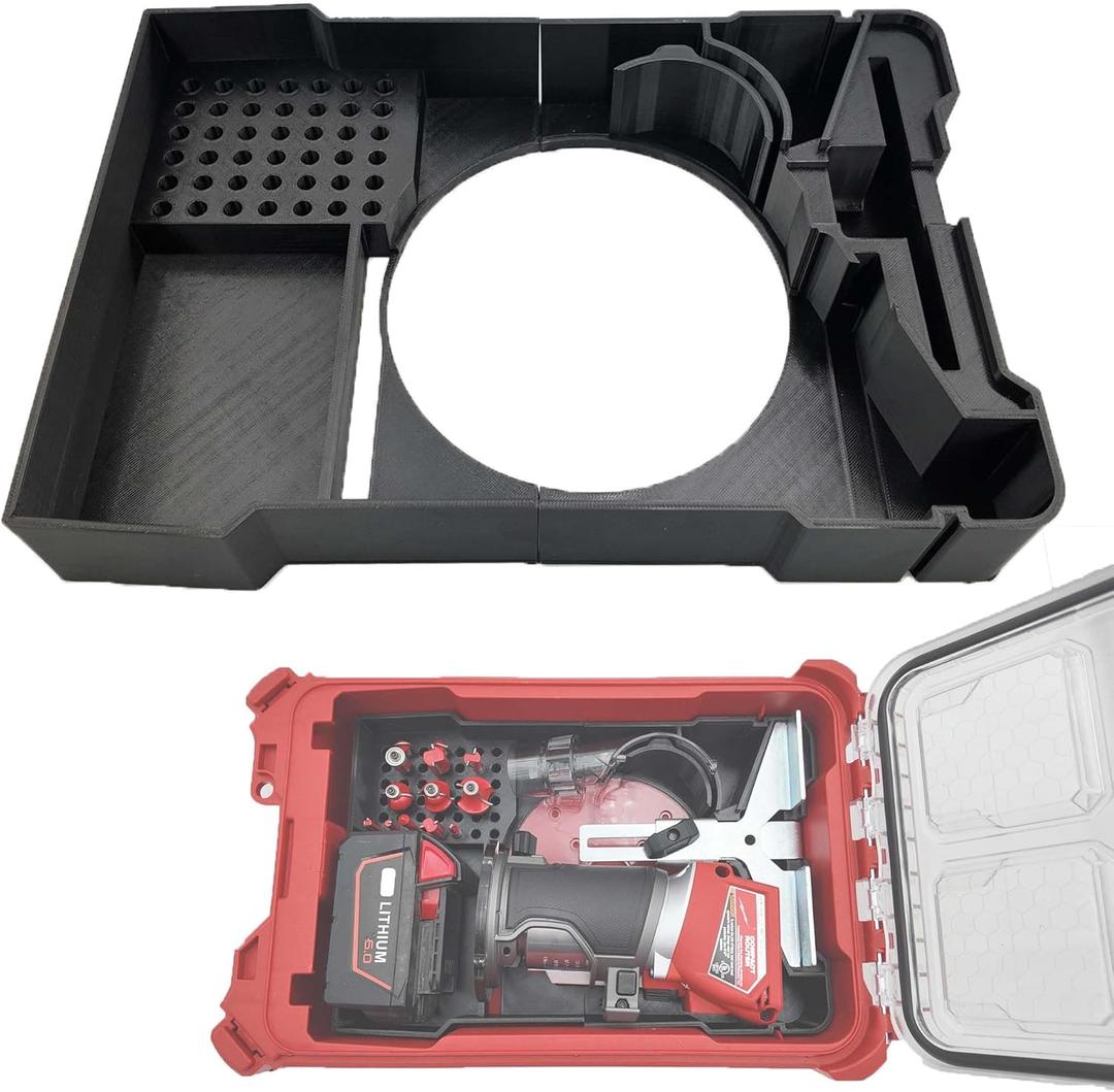 Packout Organizer for Milwaukee M18 Fuel Compact Router (2732-20) and Accessories