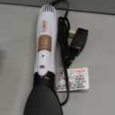 Conair Double Ceramic 3-in-1 Hot Air Brush, Interchangeable Attachments: 1-Inch Thermal Brush, -Inch Boar and Nylon Bristle Brush, and Concentrator, Voluminous Curls & Straight Styles, White