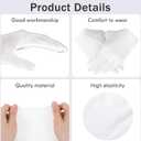 144pcs White Cotton Gloves for Dry Hands Sleeping, Breathable, Moisturizing Gloves White Cotton Glove Women for Dry Hand Moisturizing Cosmetic Eczema Hand Spa and Jewelry Inspection Serving-L