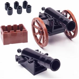 Medieval Warfare Cannon 2, Weapons Pack Military, Toy Soldiers Figures, Toy Set Minifigure Compatible with Major Brands, 3 Years Old and up