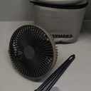 Claymore Portable Fan V600+ (Warm Gray) - Portable, Airflow for Outdoors Use & Indoor Living Room, Desk, Table Fan. Super Quiet, USB-C Charging, Long-Lasting Battery, Includes Storage Case.