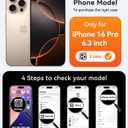 CANSHN Magnetic & Camera Control Compatible with iPhone 16 Pro Case, [Full Camera Protection] [Compatible with Magsafe] Non-Yellowing Protective Shockproof Bumper Phone Cover 6.3 Inch - Clear