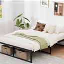 Anyelse Queen Bed Frame, 14 Inch High Heavy Duty Metal Platform Bed Frame Full Size No Box Spring Needed, Large Under Bed Storage Space, Anti-Slip, Noise-Free (Max Load: 1200lb)