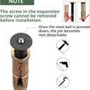 EYPINS Security Ground Anchor, Heavy Duty Alloy Steel Anti-Theft Floor Wall Anchor Lock for Motorcycle, Bicycle, Scooter, Chain Lock,Outdoor Indoor Concrete Brick Surfaces Installed