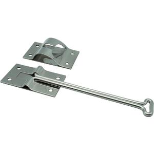 Polished STAINLESS STEEL 6 Inches T Style Entry Door Latch Catch Holder for RV Camper Trailer Cargo, Entry Door hardware (1 PACK)