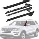 3 x A-Pillar Molding Trim Kit Outer and Inner Trim Set Replacement for 2011-2019 Ford Explorer 4 Door Utility (Left & Right) Replaces 926-451 926-450