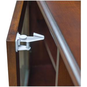Inaya Cabinet Locks Baby Proofing - Child Proof Drawer Locks - Child Safety Cabinet Latches with 3M Adhesive Easy Installation - No Drilling or Extra Screws (8 Pack)