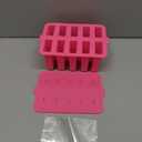 Homemade Popsicles Molds, Food Grade Popsicle Molds for Kids, 10 Cavity Non-BPA Silicone Ice Pop Maker, Reusable Silicone Popsicle Molds with 50 Stick, 50 Bags, Funnel (Pink)