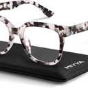 miyya Blue Light Glasses for Women & Men Oversized UV & Blue Light Blocker Chunky Frames, All-Day Comfort, Stylish Eyewear (Grey Demi)