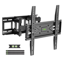 USX MOUNT Full Motion TV Wall Mount for Most 32-70 inch TVs up to 99 lbs, Wall Mount Bracket with Dual Articulating Arms, Swivel, Tilt, Max VESA 400x400mm, TV Mount Fits 12”/16” Wood Studs