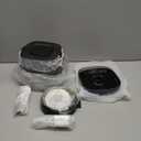 Automatic Cat Feeder and Water Dispenser FW1, Wire or Battery Cat Food Dispenser Timer Pet Feeder - Locking Lid, Desiccant Bag, Programmable Portion Control, 4 Daily Meals, 10s Voice Recorder (Black)