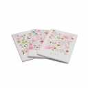 WRFON Wildflower Canvas Wall Art Set of 3, Unframed Botanical Floral Watercolor Prints, Meadow Flower Canvas Artwork for Living Room Bedroom Home Decor 12x16 Inch Each 