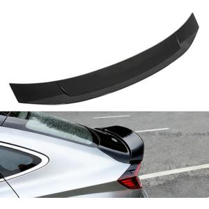 time secret Rear Spoiler Wing Fit for Hyundai Sonata 2020 2021 2022 2023 2024 SE/SEL/Sport/N Line/Limited/Sonata Hybrid, Gloss Black Rear Trunk Spoiler Wing LID