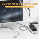 90W Power Cord Compatible with HP All-in-One Desktop PC 18'' 19'' 20" 21" 22" 23" 24"; 20-C434, 20-B013W, 20-C023W, 21-2024, 22-DF0013W, 22-DD0224, 23-B012, 24-G014, 24-DF0040 Power Supply Cord