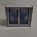 Tabletops Gallery 2 Piece Snowflake Soda Can Glass Set - Blue